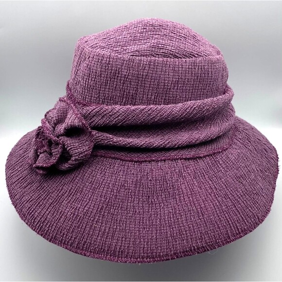Lillie & Cohoe Purple Textured Floppy Sun Hat Wide Brim Size 1 Canada main image 5